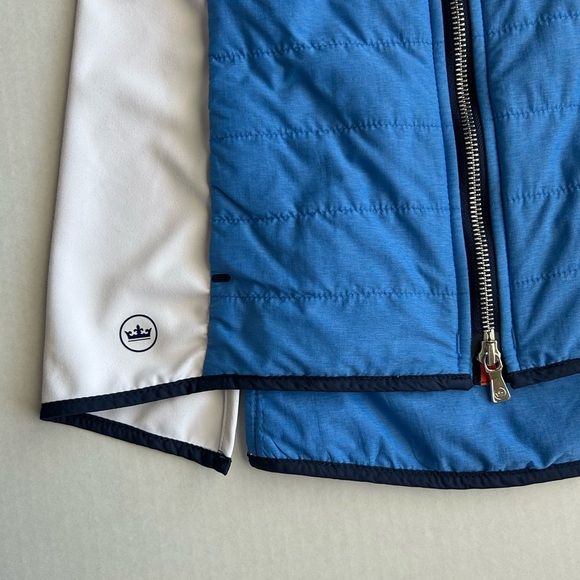 Peter Millar Women’s Blue White Hybrid Full Zip Performance Jacket XS - Picture 9 of 12